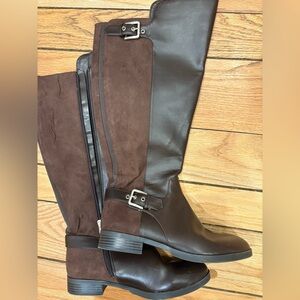 Liz Claiborne Dark Brown Riding Knee High Boots size 8